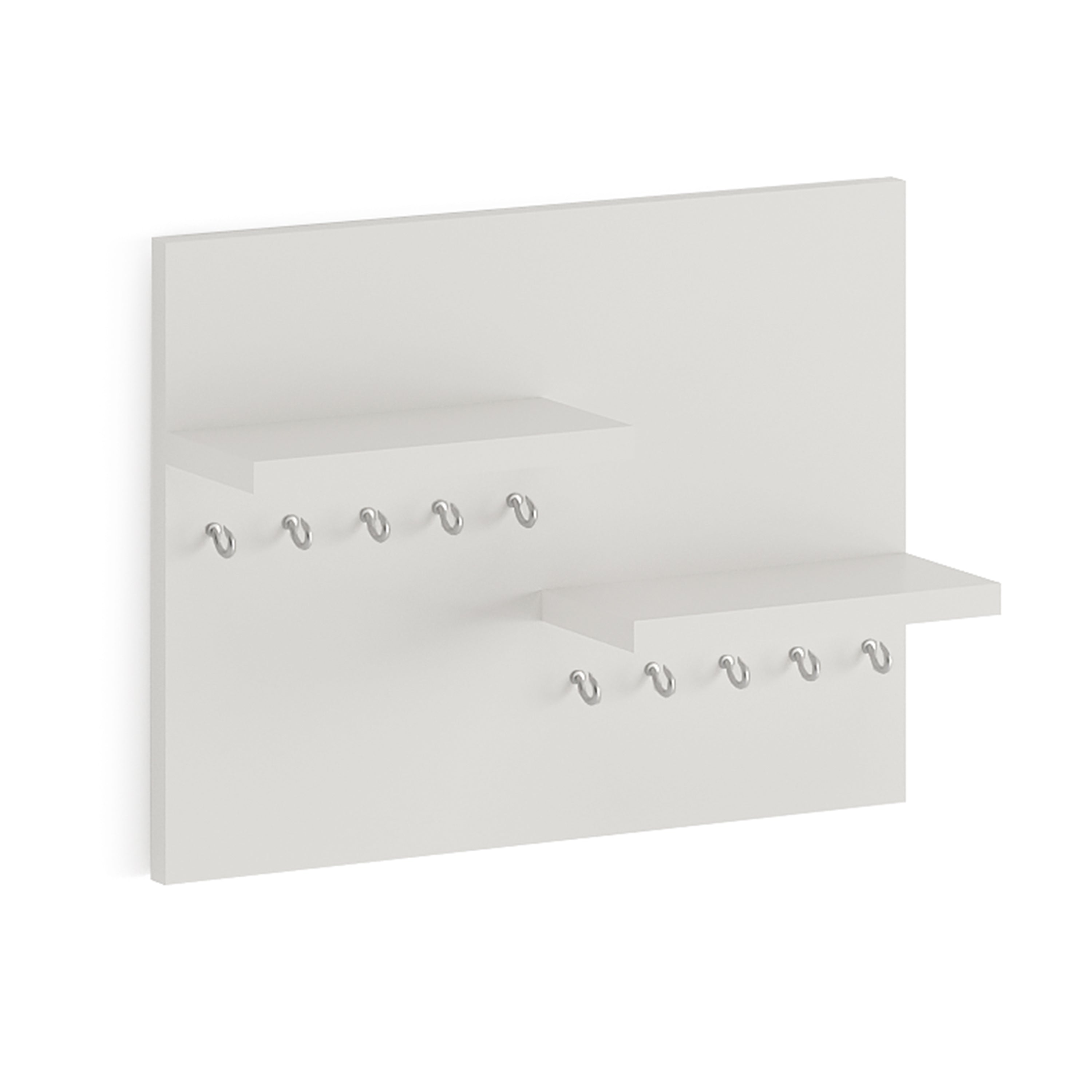 Sassy Wall Hanging Key Chain Holder, Decorative Item (White)
