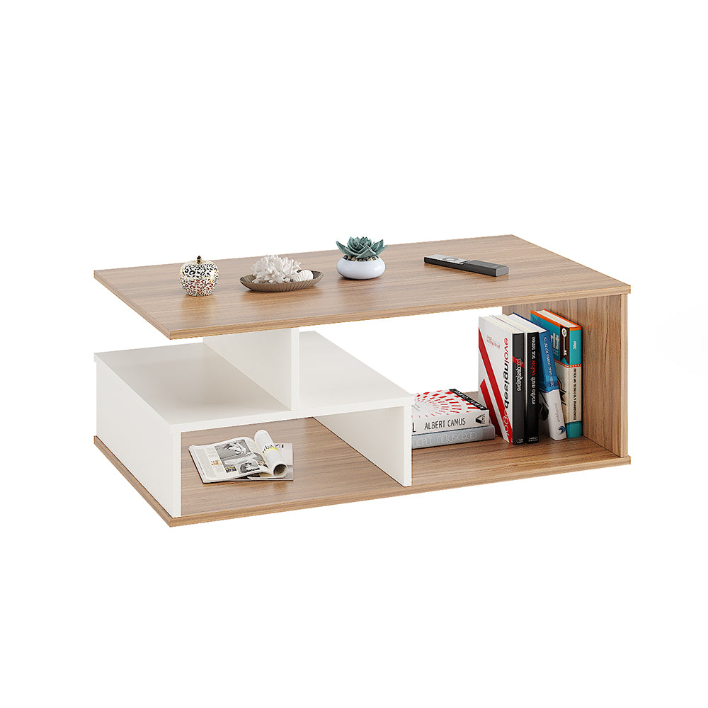 Witely Modern Coffee Table with Storage, Centre Table, Teapoy for Living Room