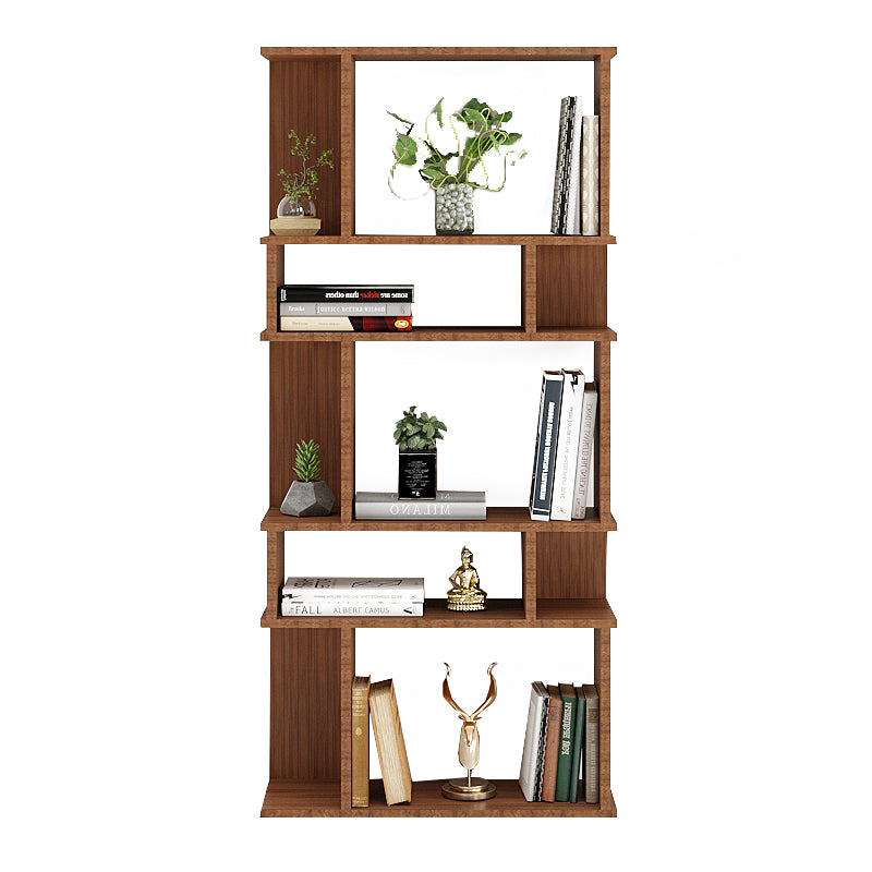 Adison Wooden Book Shelf for Books, Book Shelf Rack for Home Library, Corner Shelf for Living Room, Study Room & Office Furniture (Exotic Teak)