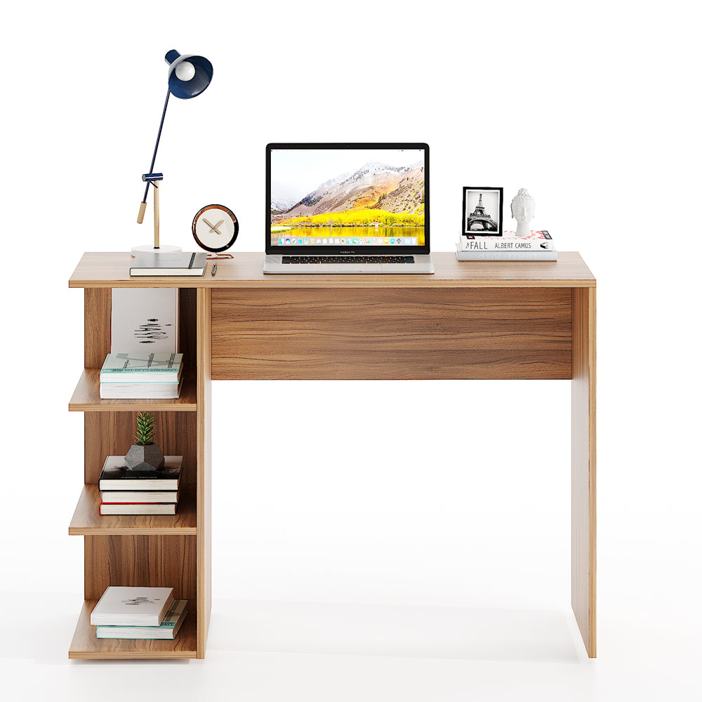 Qualish Study Table, Computer Desk, WFH Office Table with Storage (103 x 40 cm)