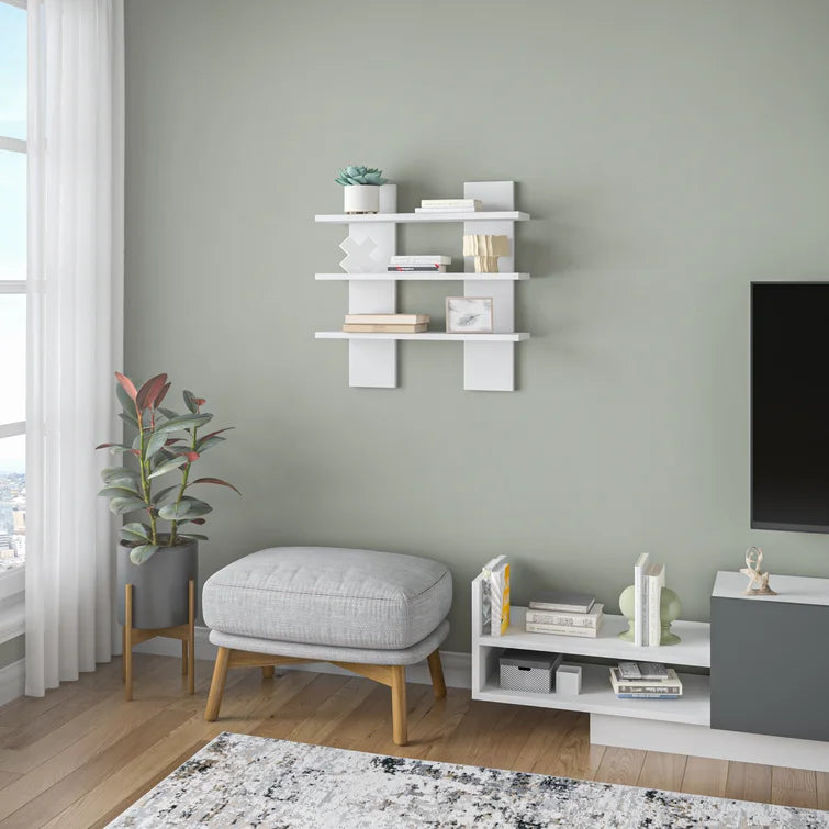 Lorena Multipurpose Wall Shelf Display Rack
