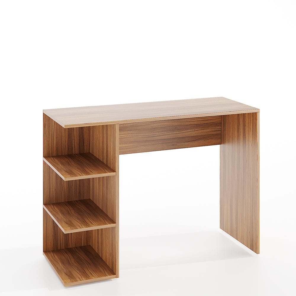 Qualish Study Table, Computer Desk, WFH Office Table with Storage (103 x 40 cm)