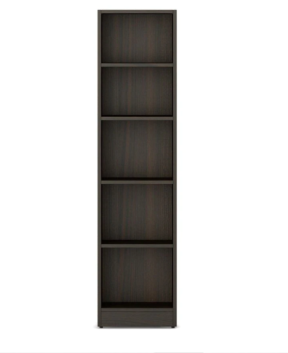 Stiana Wooden Book Shelf for Books, Book Shelf Rack for Home Library, Corner Shelf for Living Room, Study Room & Office Furniture (Wenge)