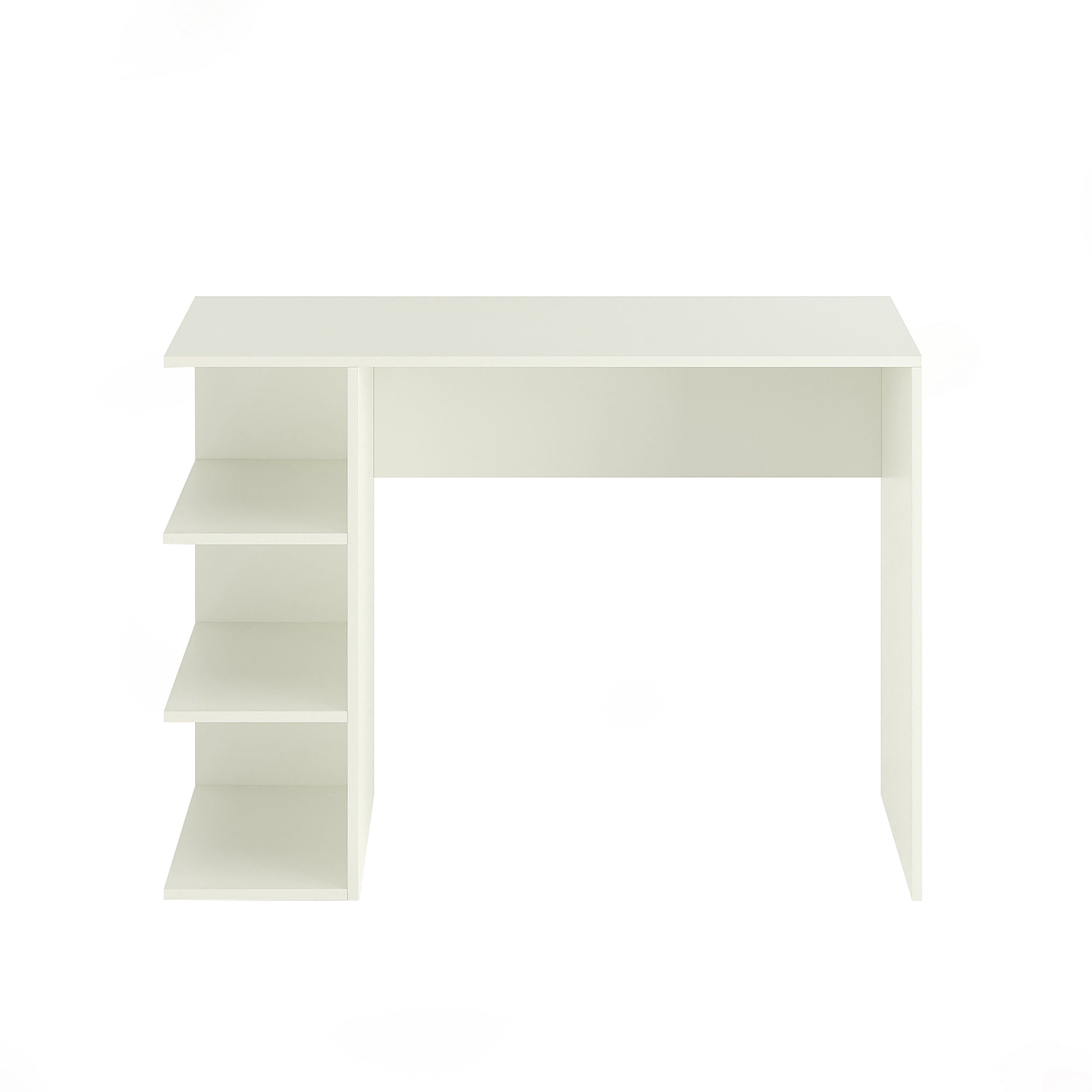 Qualish Study Table, Computer Desk, WFH Office Table with Storage (103 x 40 cm)