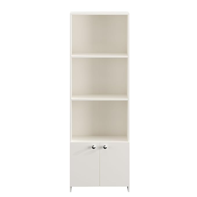 Multipurpose Display Shelf for Living Room, Office & Study – Frosty White Finish
