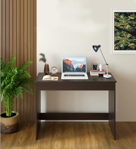 Boris Engineered Wood Study Table, Workstation, Computer, Laptop, WFH Office Desk, Gaming Table with Storage 80 x 40cm (Wenge)
