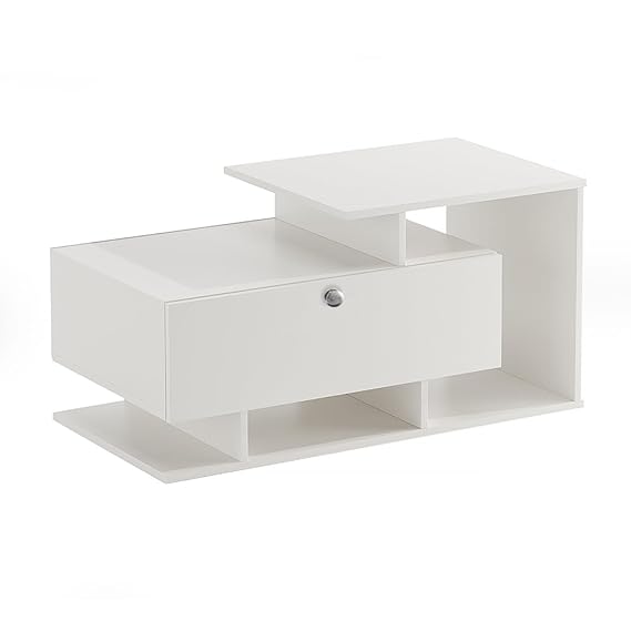 Breezia Modern Coffee Table with Storage, Centre Table, Teapoy for Living Room