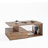 Livik Modern Coffee Table with Storage, Centre Table, Teapoy for Living Room