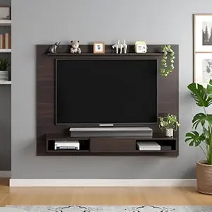 Wall TV Cabinet with Décor & Media Storage (Arsy- Wenge)