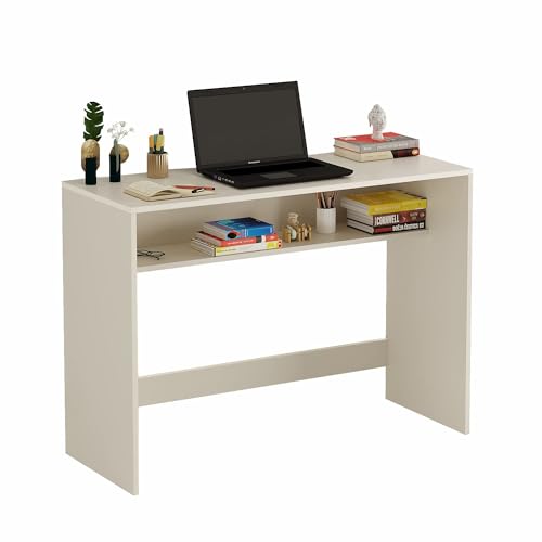 Witely Study Table, Computer Desk, WFH Office Table with Storage (103 x 40 cm)