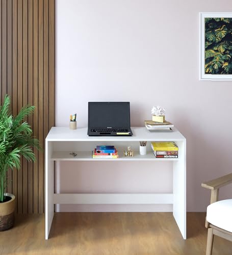 Witely Study Table, Computer Desk, WFH Office Table with Storage (103 x 40 cm)