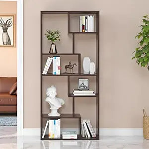 Engineered Wood Bookcase & Storage Shelf for Living Room, Bedroom & Office (Wenge Finish)