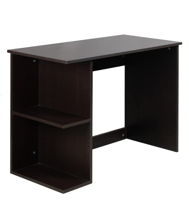 Brenson Engineered Wood Study Table, Workstation, Computer, Laptop, WFH Office Desk, Gaming Table with Storage 104 x 42cm (Wenge)