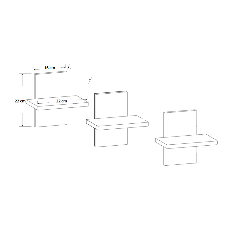 Burlin Multipurpose Wall Shelf Display Rack