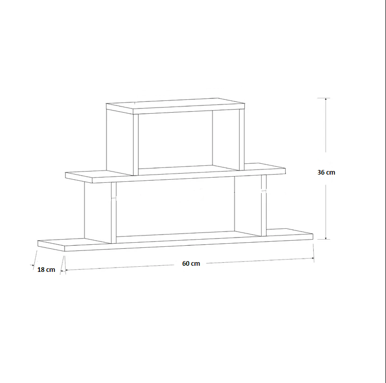 Macknil Multipurpose Wall Shelf Display Rack