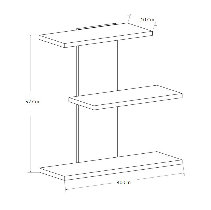 Nyala Multipurpose Wall Shelf Display Rack