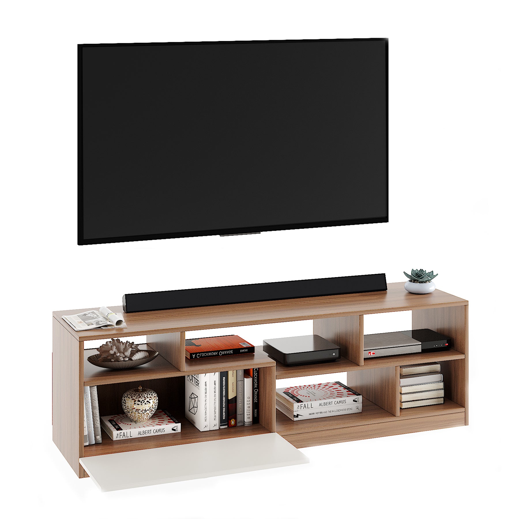 Dubbliss Tv Entertainment Unit, Cabinet, Showcase, Stand For 55 Inch TV