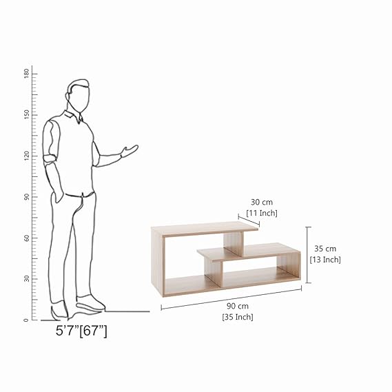 Acura Coffee Table with Storage, Centre Table, Teapoy for Living Room
