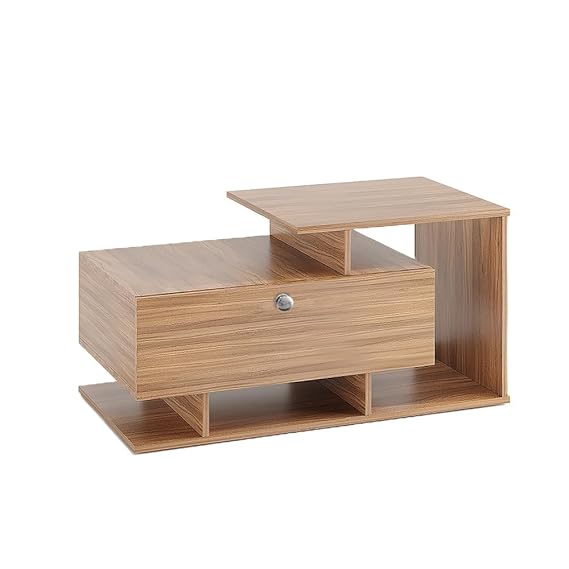 Breezia Modern Coffee Table with Storage, Centre Table, Teapoy for Living Room