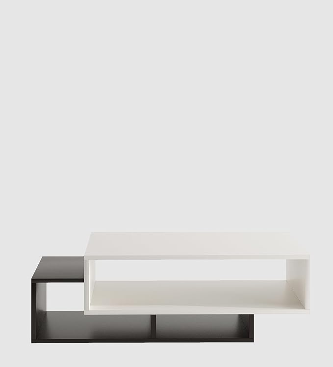 Rectangle Coffee Table for Home & Office (White & Wenge Finish)
