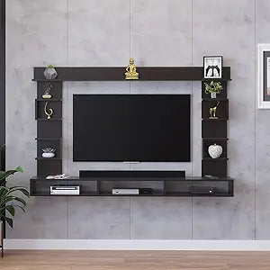 FURNEASER Steven Engineered Wood Wall Mount TV Unit/TV Stand/TV Cabinet/TV Entertainment Unit/Set Top Box Stand (Ideal for 55 Inch) (Wenge) (Copy)