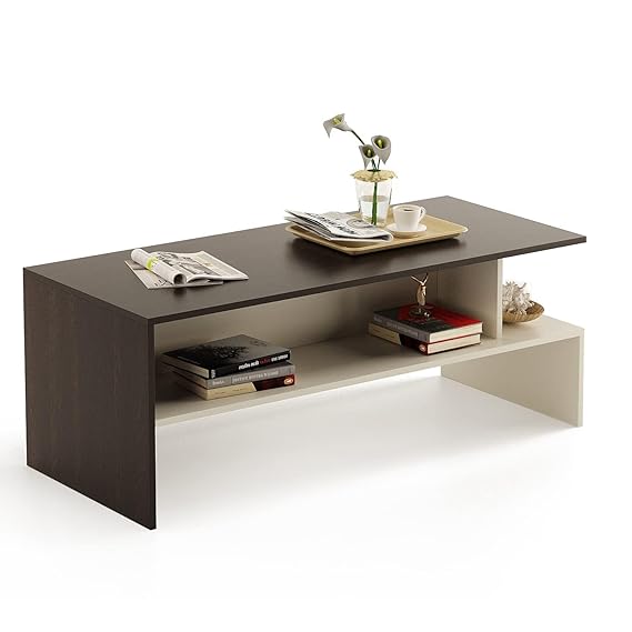 Edward Modern Coffee Table with Storage, Centre Table, Teapoy for Living Room