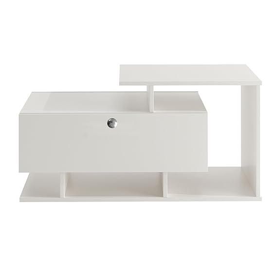 Breezia Modern Coffee Table with Storage, Centre Table, Teapoy for Living Room