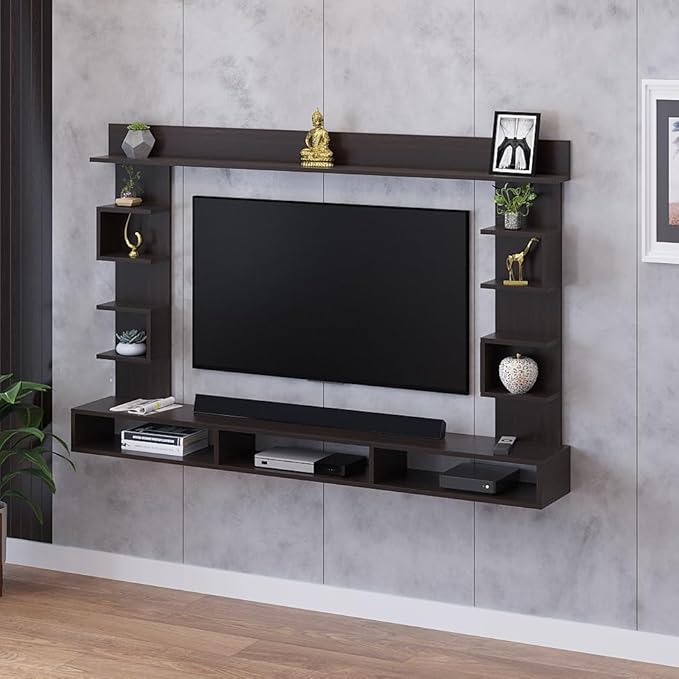 FURNEASER Steven Engineered Wood Wall Mount TV Unit/TV Stand/TV Cabinet/TV Entertainment Unit/Set Top Box Stand (Ideal for 55 Inch) (Wenge) (Copy)