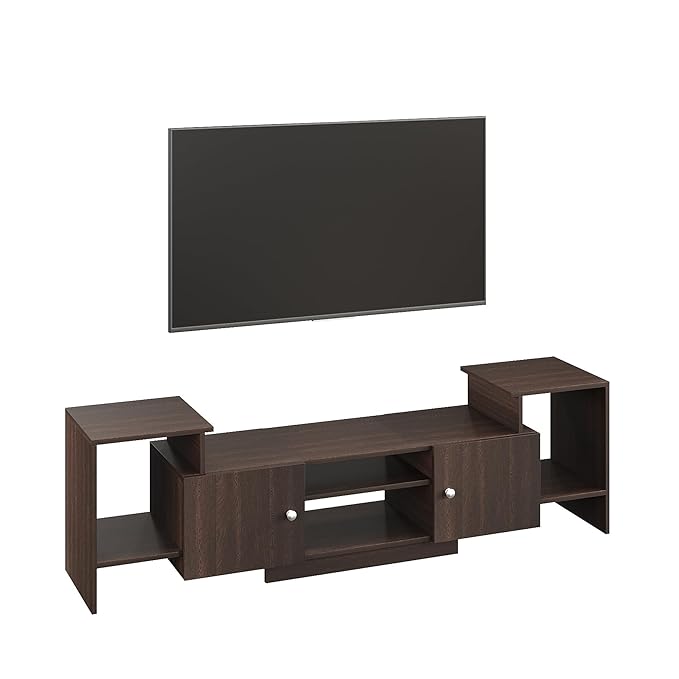 TV Cabinet with Shelves & Doors (Wenge)