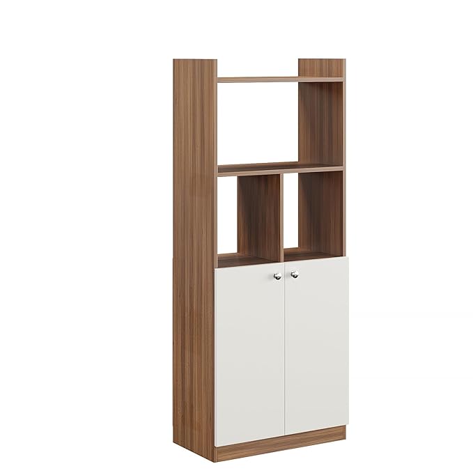Engineered Wood, 141 x 57 x 32 cm – Exotic Teak & White Finish