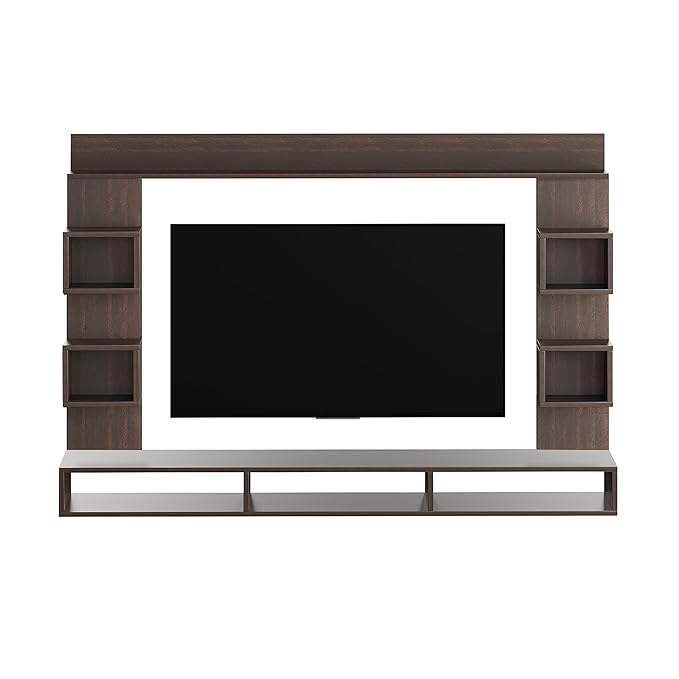 FURNEASER Martin Engineered Wood Wall Mount TV Unit/TV Stand/TV Cabinet/TV Entertainment Unit/Set Top Box Stand for 55 Inch TV (Wenge