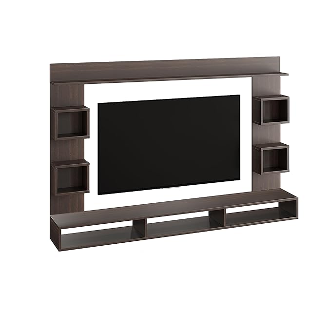 FURNEASER Martin Engineered Wood Wall Mount TV Unit/TV Stand/TV Cabinet/TV Entertainment Unit/Set Top Box Stand for 55 Inch TV (Wenge