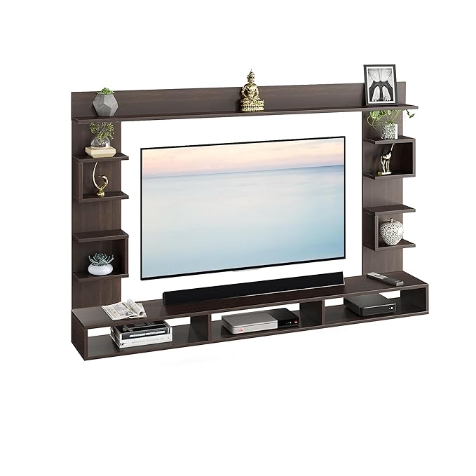FURNEASER Steven Engineered Wood Wall Mount TV Unit/TV Stand/TV Cabinet/TV Entertainment Unit/Set Top Box Stand (Ideal for 55 Inch) (Wenge) (Copy)