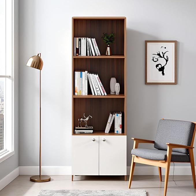 180 x 60 x 30 cm, Exotic Teak & White Finish