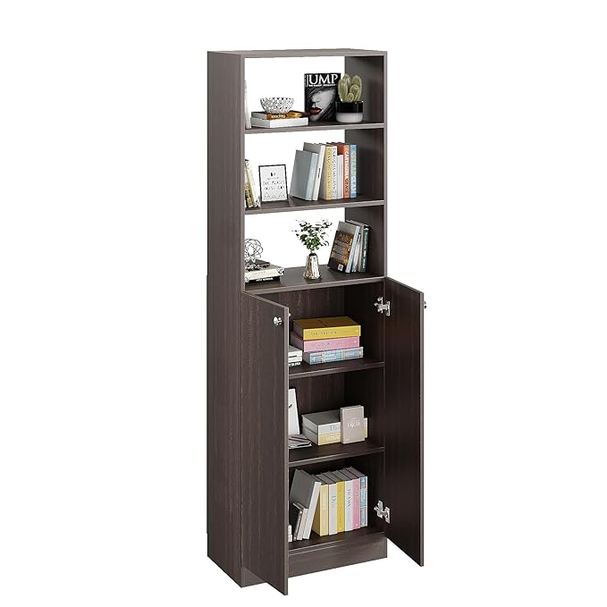 Freestanding Bookcase for Living Room, Office, Bedroom – Wenge Finish