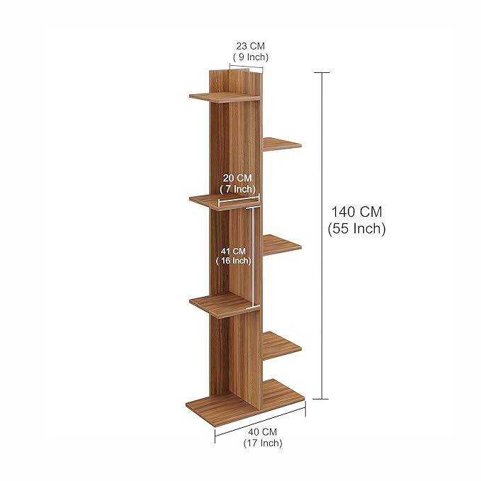 Engineered Wood Storage Shelf for Living Room, Bedroom & Office – (140 x 40 x 23 cm) (Wenge)