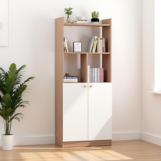Engineered Wood, 141 x 57 x 32 cm – Exotic Teak & White Finish