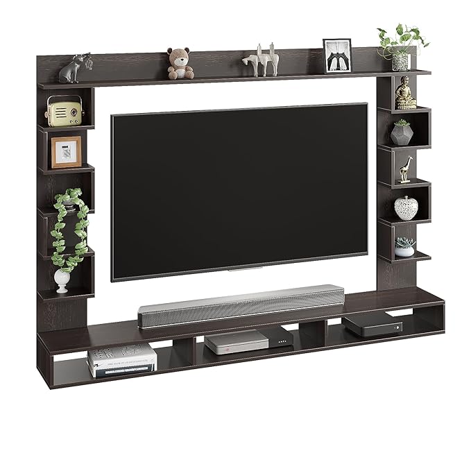 Engineered Wood TV Cabinet & TV Panel for 43 to 55 Inch LED/LCD TVs (Wenge)