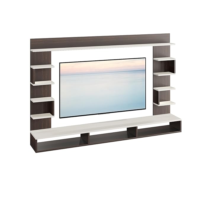 FURNEASER Steven Engineered Wood Wall Mount TV Unit/Set Top Box Stand with Display Shelves/Modern Tv Rack/Cabinet/Showcase for 43 inch TV (W) (Copy)