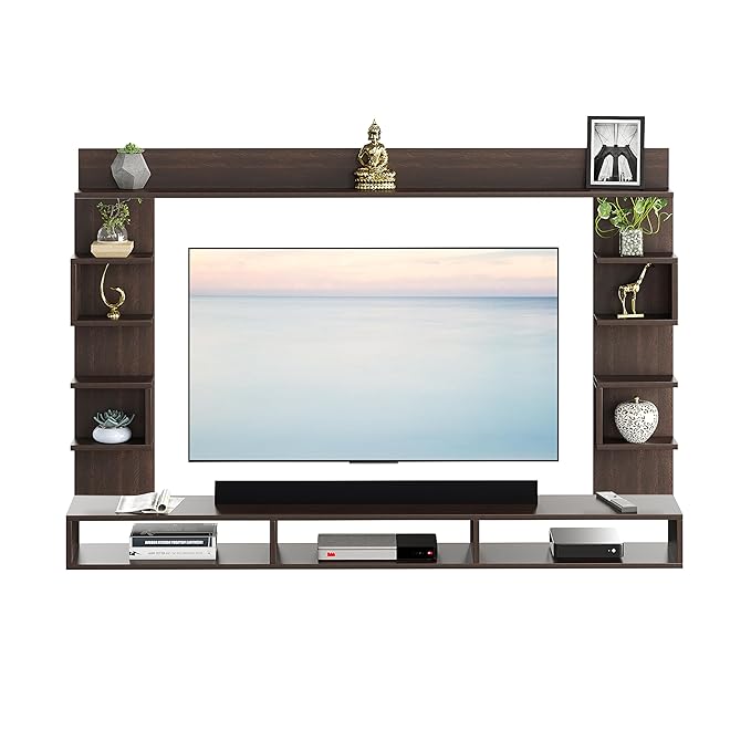 FURNEASER Steven Engineered Wood Wall Mount TV Unit/TV Stand/TV Cabinet/TV Entertainment Unit/Set Top Box Stand (Ideal for 55 Inch) (Wenge) (Copy)