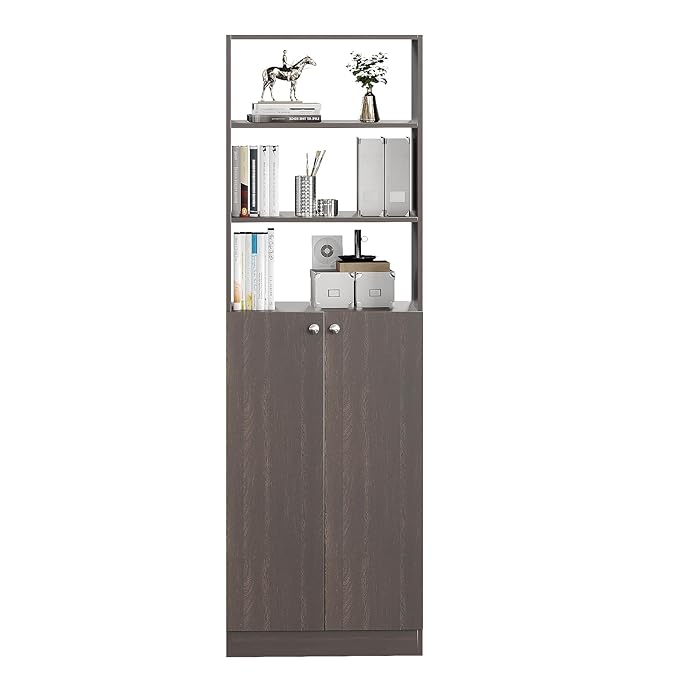 Freestanding Bookcase for Living Room, Office, Bedroom – Wenge Finish