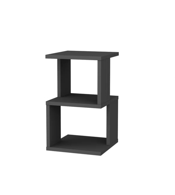 Allesia Bedside Table, End & Sofa Side Small Table, Stool, Chest of Drawers for Living Room (Wenge)