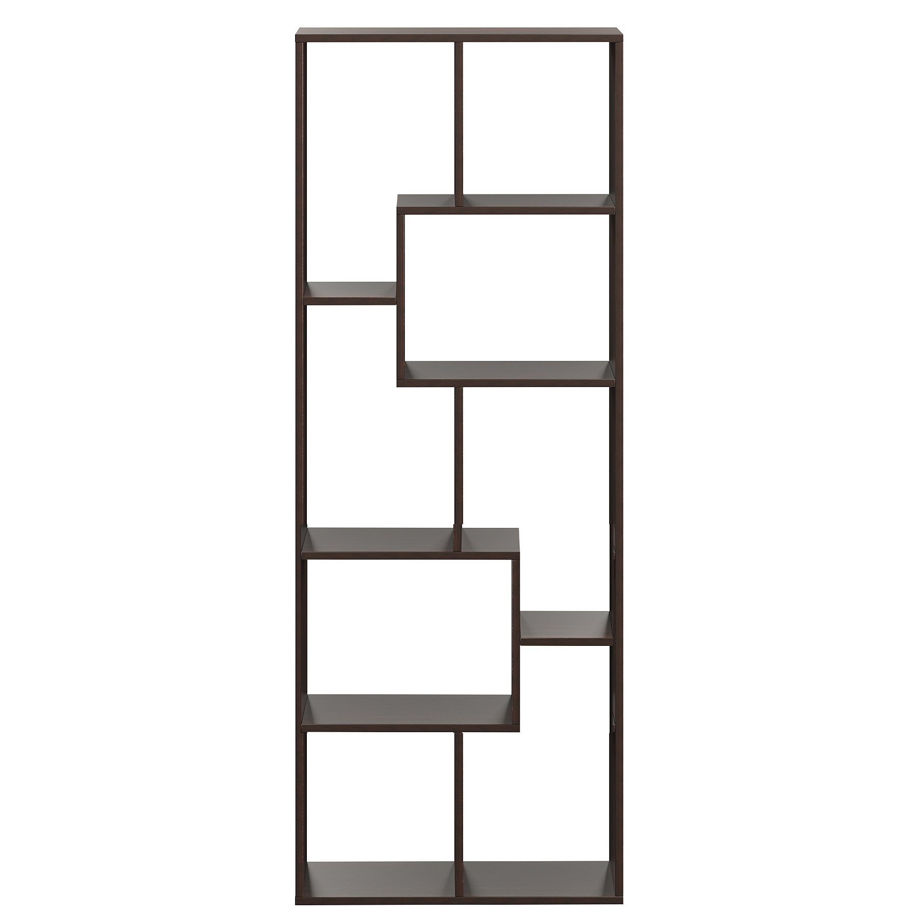 Medina Wooden Book Shelf for Books, Book Shelf Rack for Home Library, Corner Shelf for Living Room, Study Room & Office Furniture (Wenge)