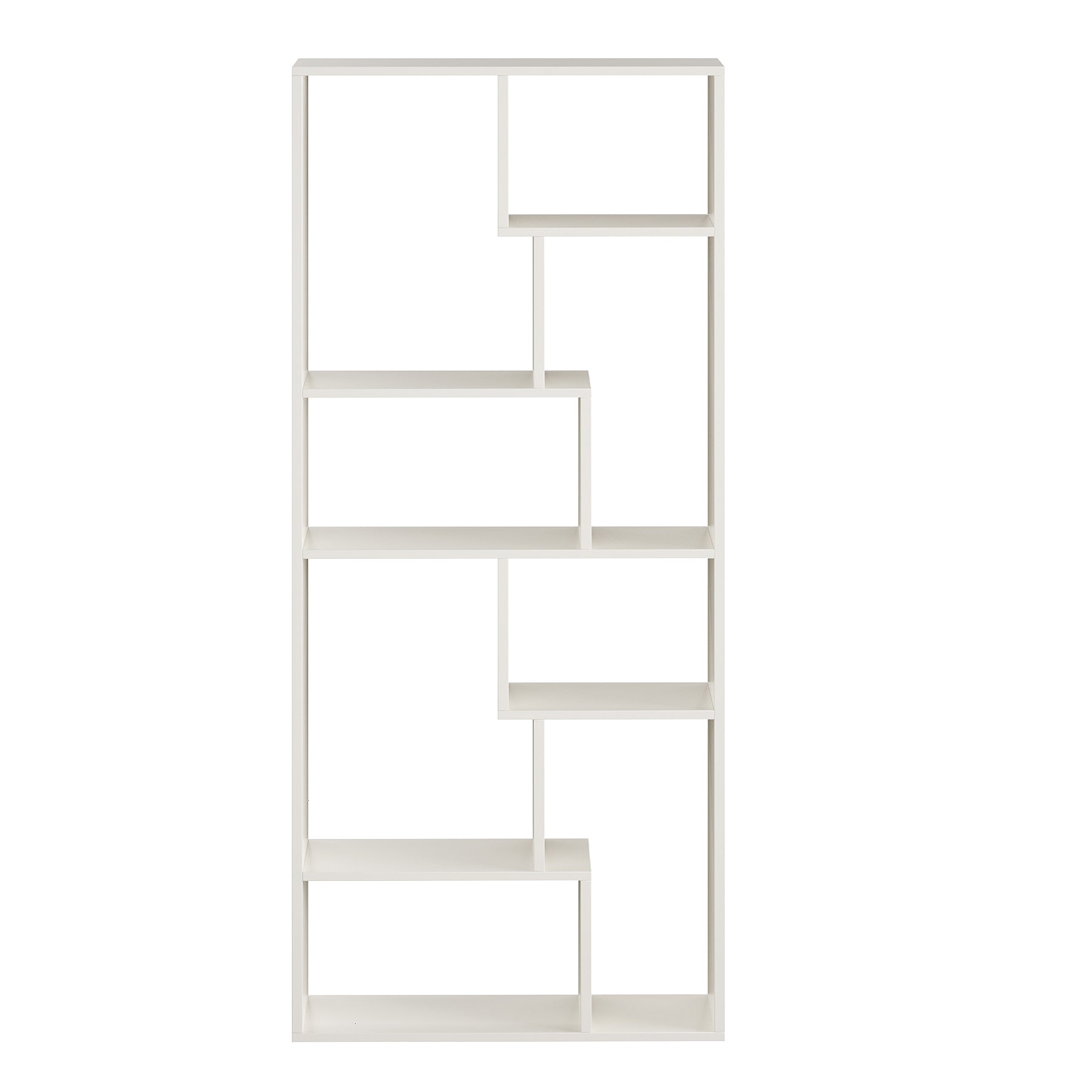 Krimson Wooden Book Shelf for Books, Book Shelf Rack for Home Library, Corner Shelf for Living Room, Study Room & Office Furniture (White)