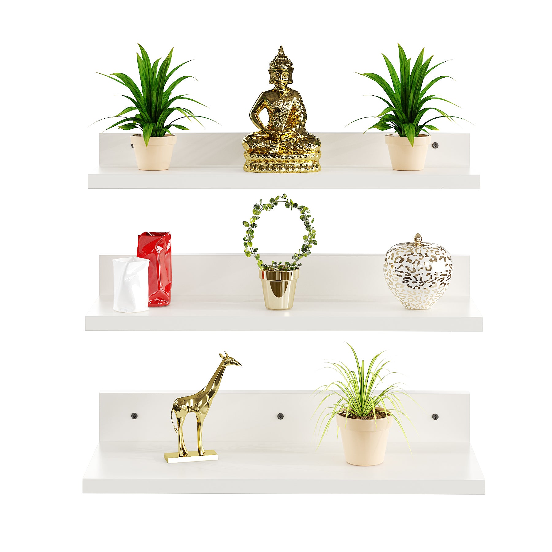 Crucia Multipurpose Wall Shelf Display Rack