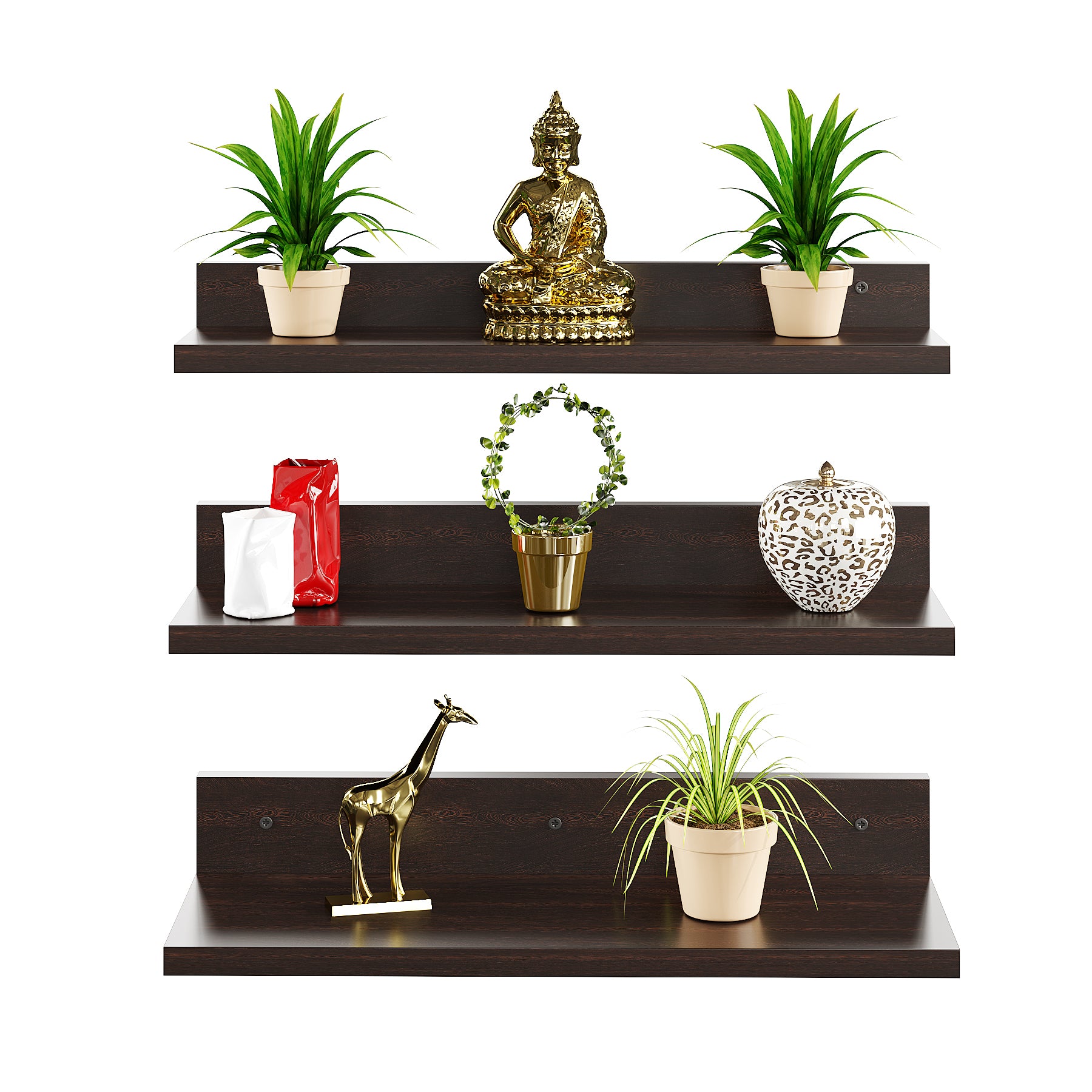 Crucia Multipurpose Wall Shelf Display Rack