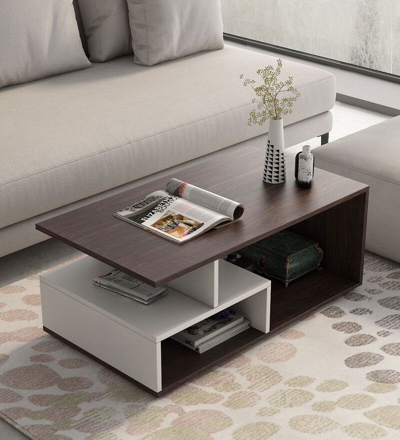 Witely Modern Coffee Table with Storage, Centre Table, Teapoy for Living Room