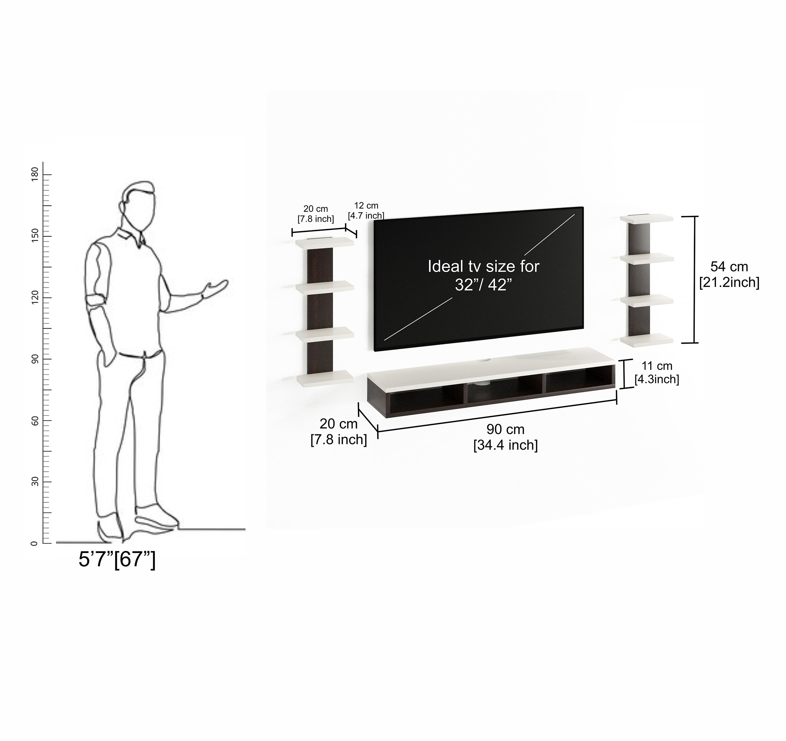 Rowbell Tv Entertainment Unit, Cabinet, Showcase, Stand