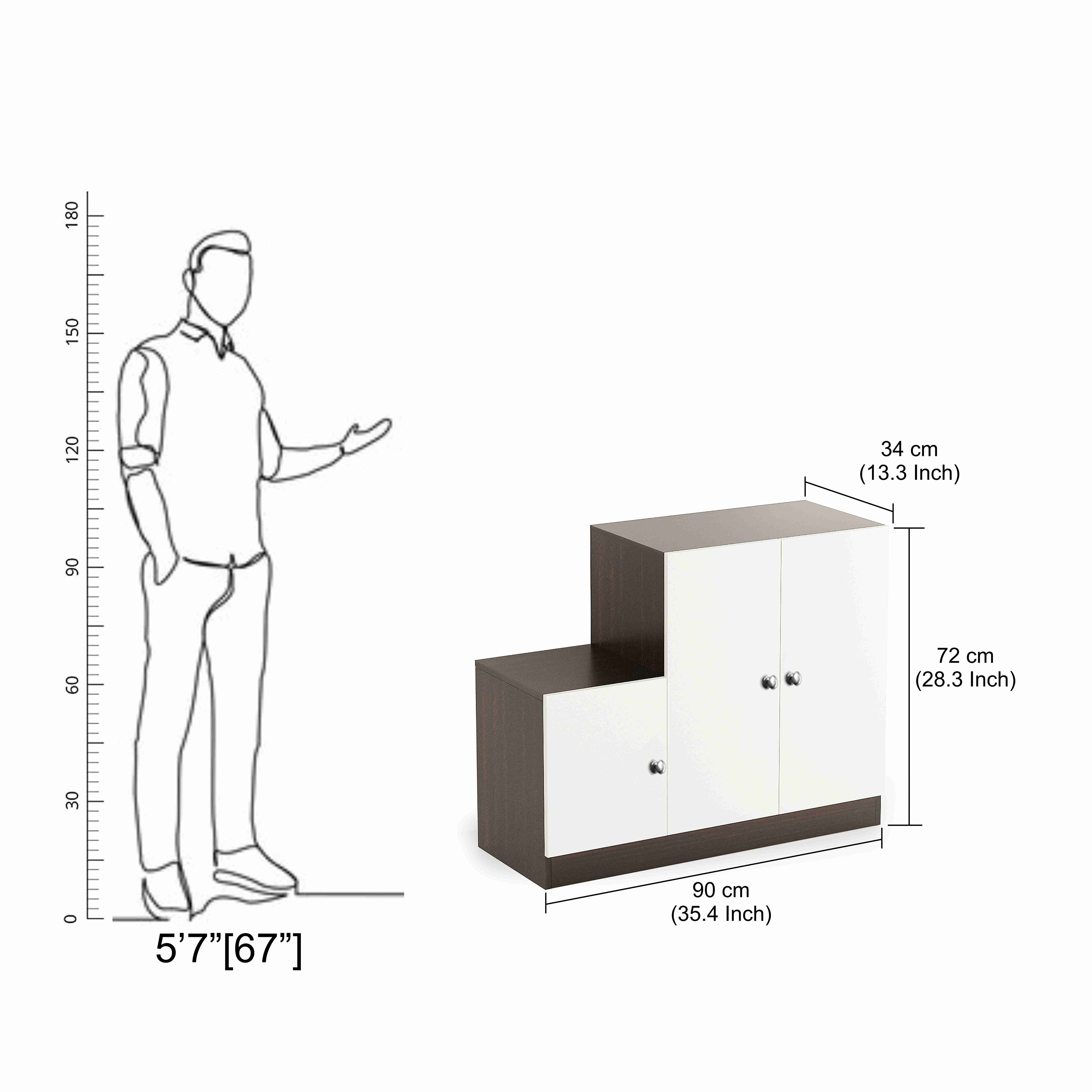 Embliss Closed Shoe Cabinet Rack Stand