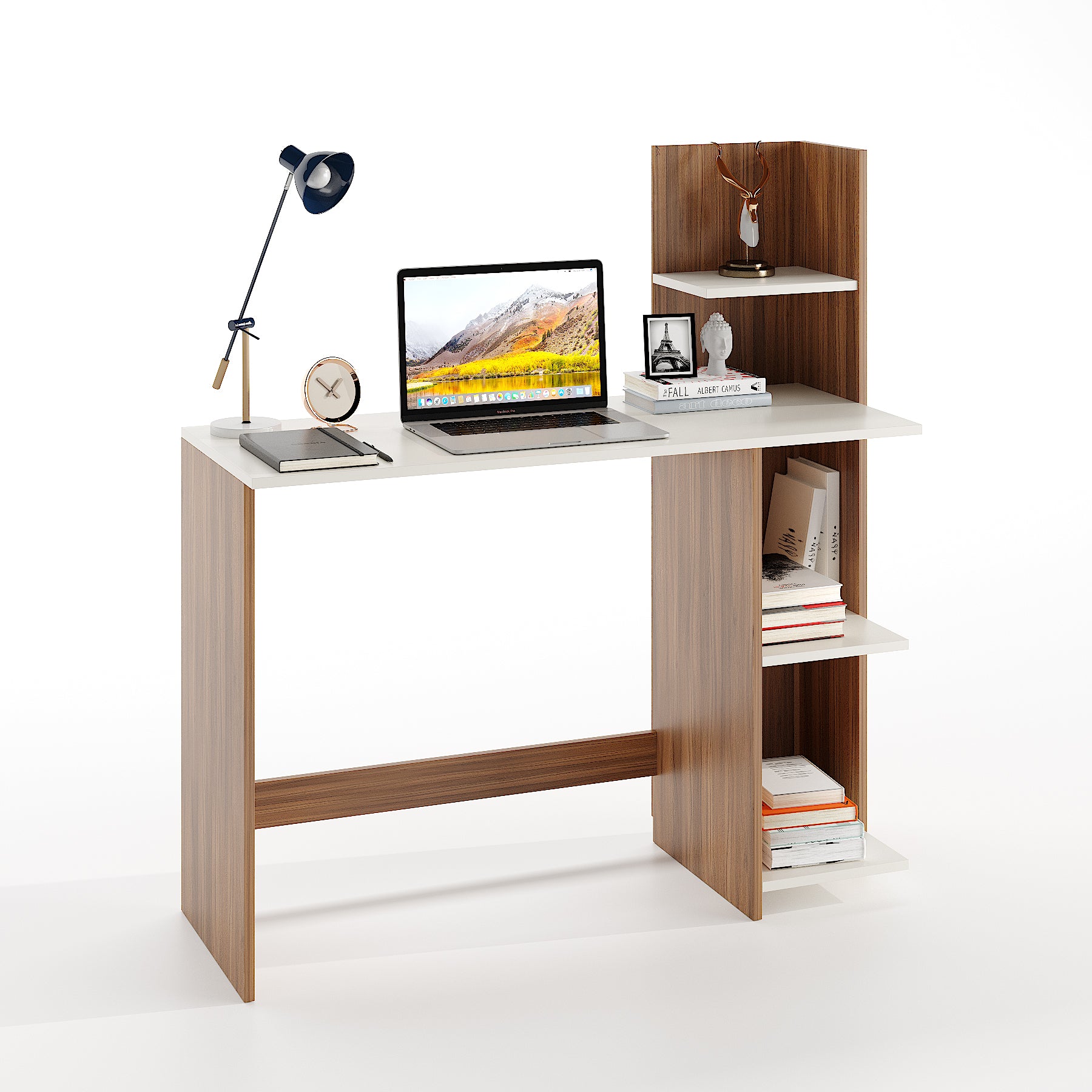 Ether Study Table, Computer Desk, WFH Office Table with Storage